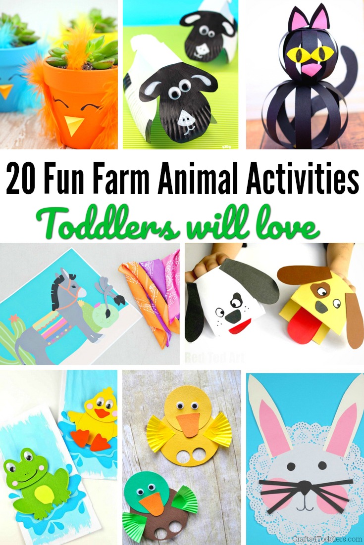 20 Fun Farm Animal Activities For Toddlers Crafts 4 Toddlers