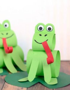 Construction Paper Frog Craft