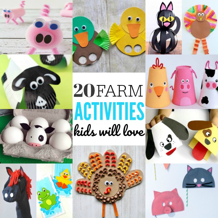 20 Fun Farm Animal Activities for Toddlers - Crafts 4 Toddlers
