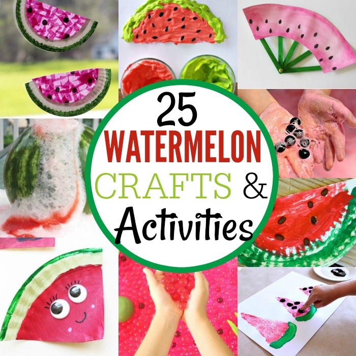 Paper Plate & Craft Foam Watermelon