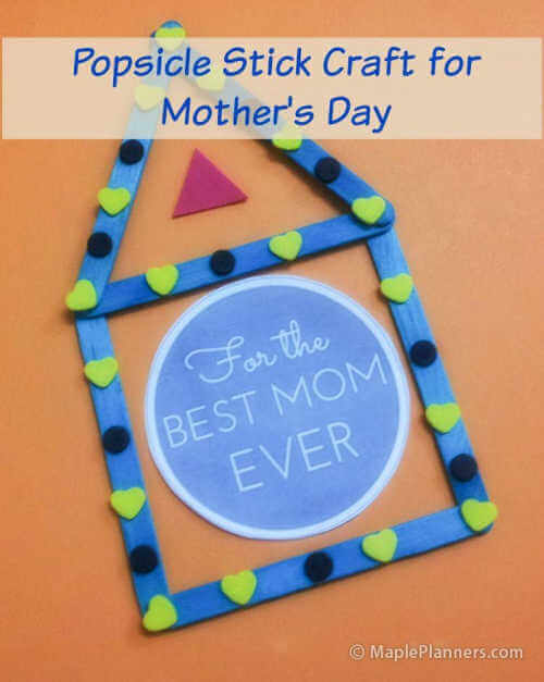 Mothers Day Popsicle Stick Craft