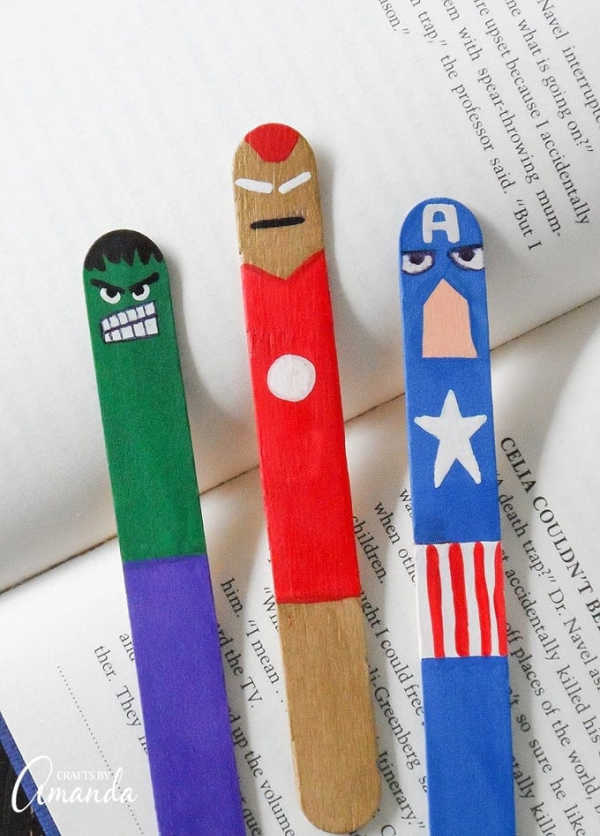 Avengers Popsicle Stick Craft