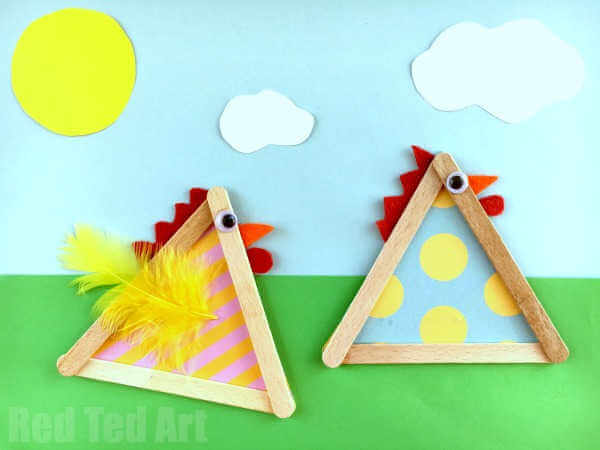 Popsicle Stick Chicks