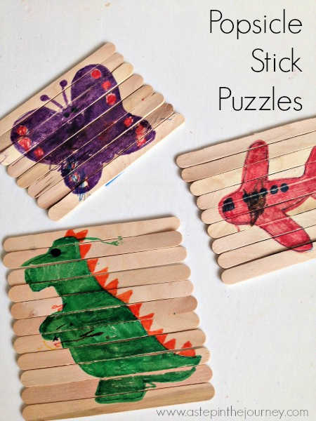 Popsicle Stick Puzzles for Toddlers